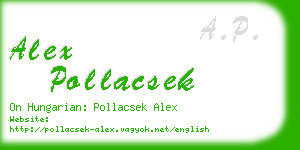 alex pollacsek business card